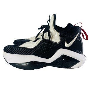 Nike Mens LeBron Black White Low Top Lace Up Basketball Shoes Size US 7